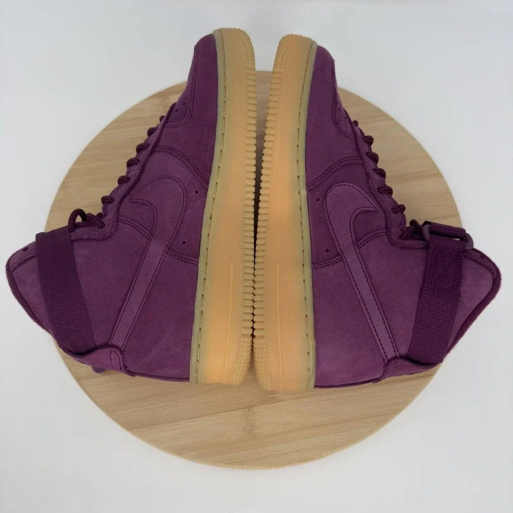 Nike Air Force 1 High WB GS Shoes Kids Size 6Y‎ Purple Bordeaux 922066-600